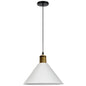 Nordic Modern Metal Tapered Hanging Light - Stylish 1-Light Restaurant Ceiling Pendant Lamp