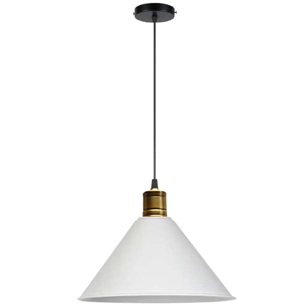 Nordic Modern Metal Tapered Hanging Light - Stylish 1-Light Restaurant Ceiling Pendant Lamp