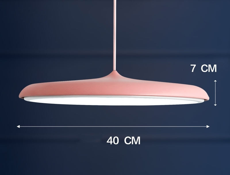 Rose gold pendant light with white interior modern nordic chandelier featuring three color temperature settings