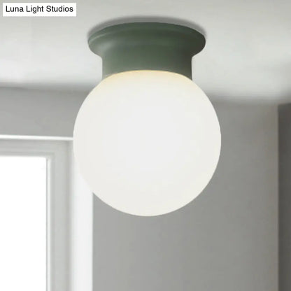DecorBites™ DecorBites™ Nordic Orb Ceiling Mount Light - 1 Head Acrylic Lamp for Hallway