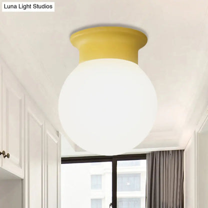 DecorBites™ DecorBites™ Nordic Orb Ceiling Mount Light - 1 Head Acrylic Lamp for Hallway