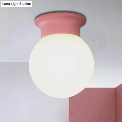 DecorBites™ DecorBites™ Nordic Orb Ceiling Mount Light - 1 Head Acrylic Lamp for Hallway