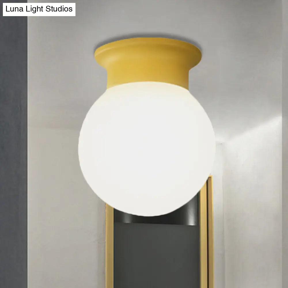 DecorBites™ DecorBites™ Nordic Orb Ceiling Mount Light - 1 Head Acrylic Lamp for Hallway