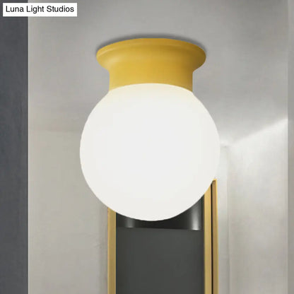 DecorBites™ DecorBites™ Nordic Orb Ceiling Mount Light - 1 Head Acrylic Lamp for Hallway
