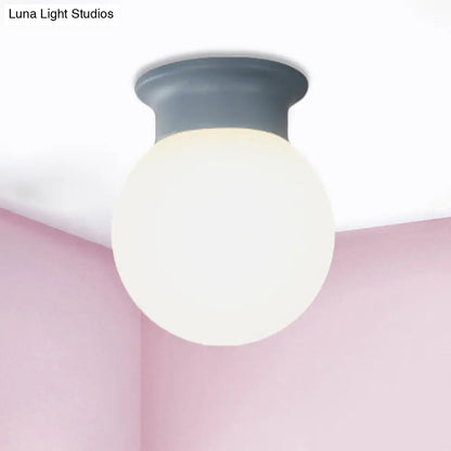 DecorBites™ DecorBites™ Nordic Orb Ceiling Mount Light - 1 Head Acrylic Lamp for Hallway