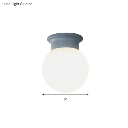 DecorBites™ DecorBites™ Nordic Orb Ceiling Mount Light - 1 Head Acrylic Lamp for Hallway