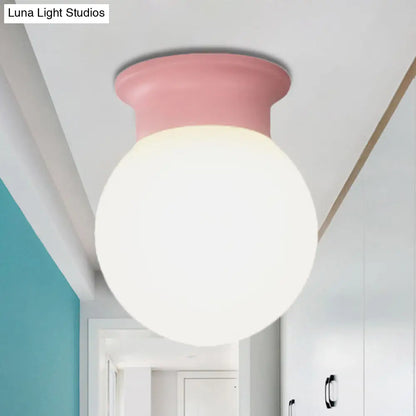 DecorBites™ DecorBites™ Nordic Orb Ceiling Mount Light - 1 Head Acrylic Lamp for Hallway