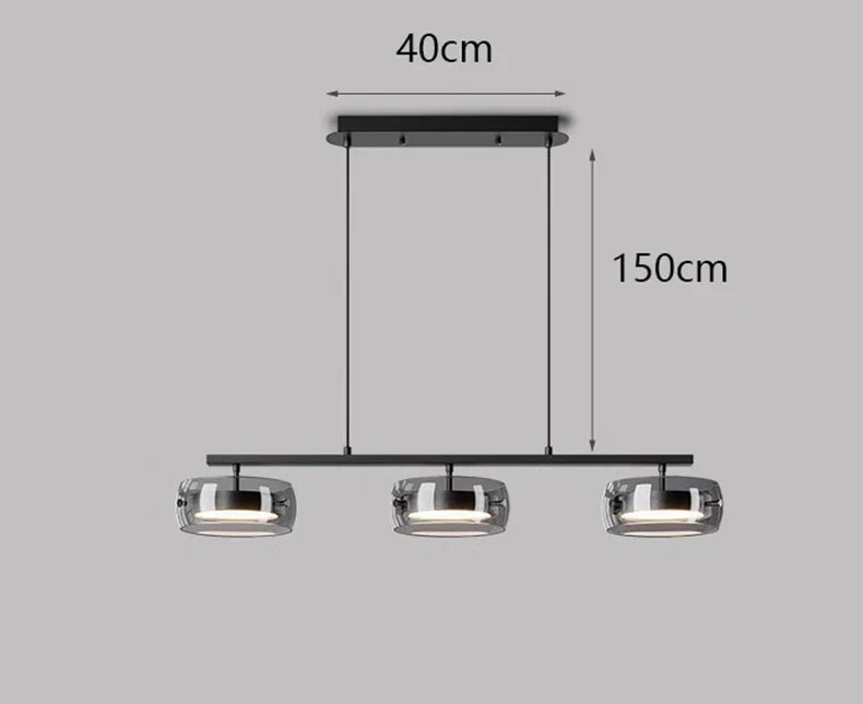 Nordic Pendant Light for Dining and Living Rooms - Warm White / 3 heads / CHINA