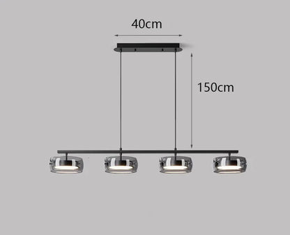 Nordic Pendant Light for Dining and Living Rooms - Warm White / 4 heads / CHINA