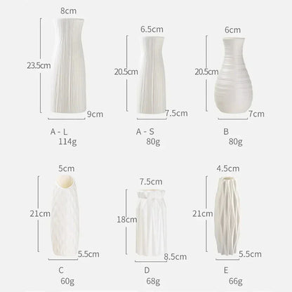 Nordic Plastic Vase for Modern Home Decor - Vase