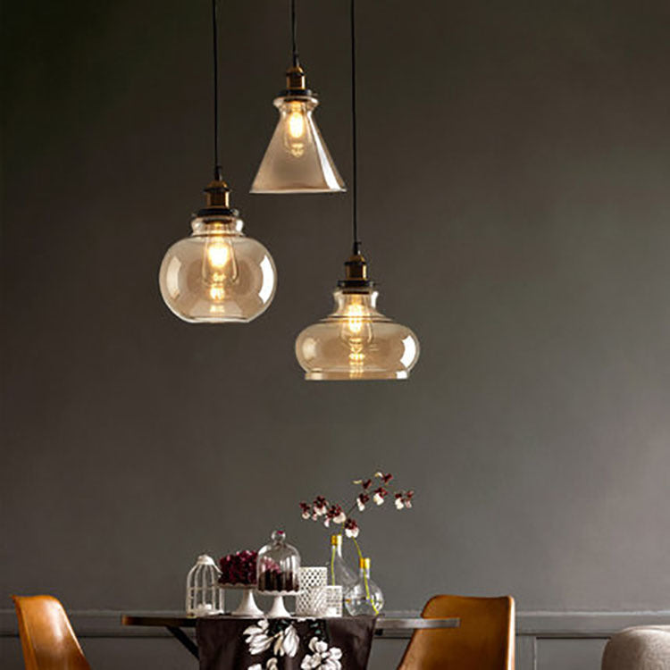 Minimalist Glass Dining Chandelier