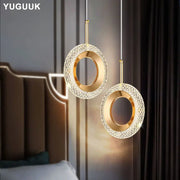 Nordic Ring LED Pendant Light in Iron, Aluminum & Acrylic - Decorbites