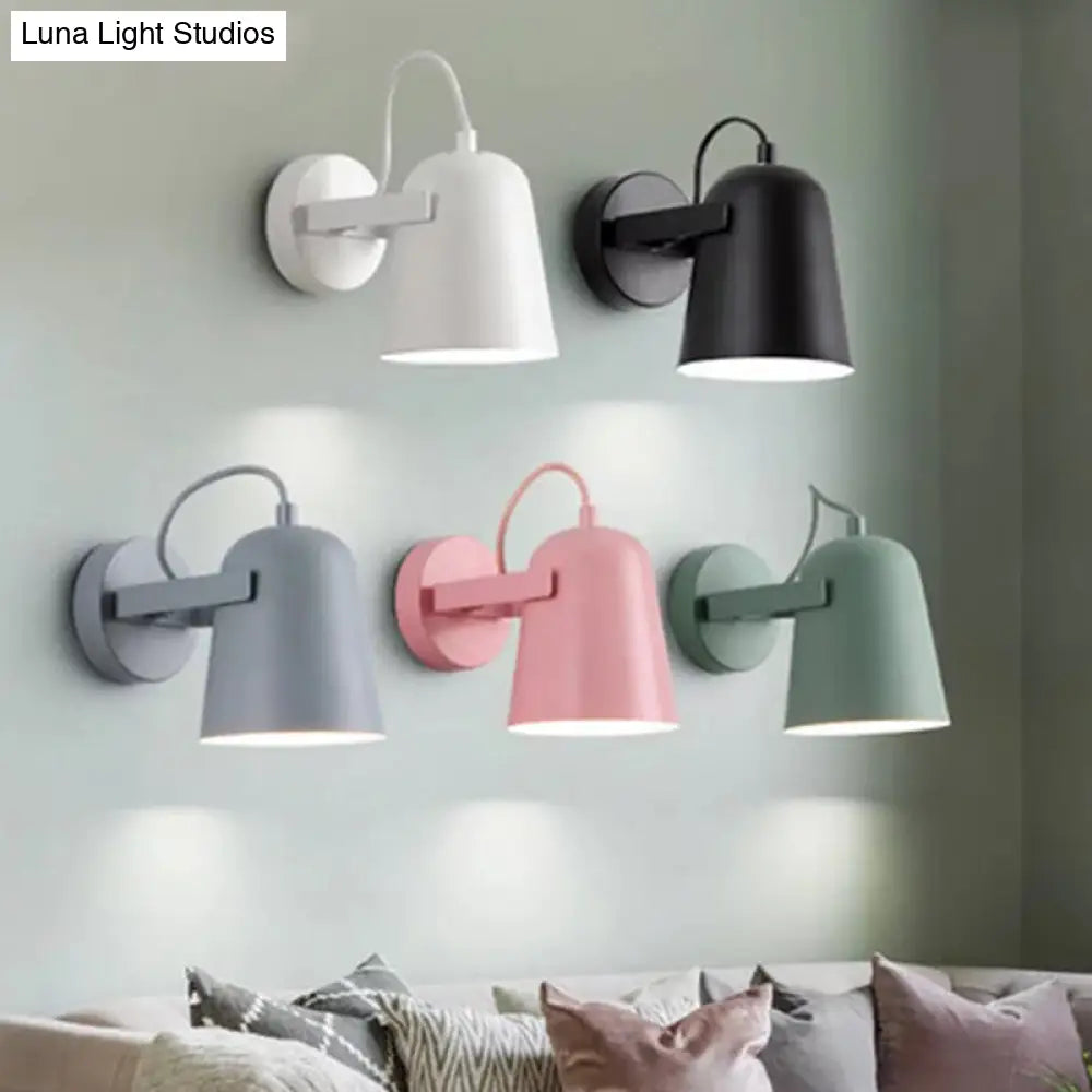DecorBites™ DecorBites™ Nordic Rotatable Iron Bell Shade Wall Sconce Light for Living Room