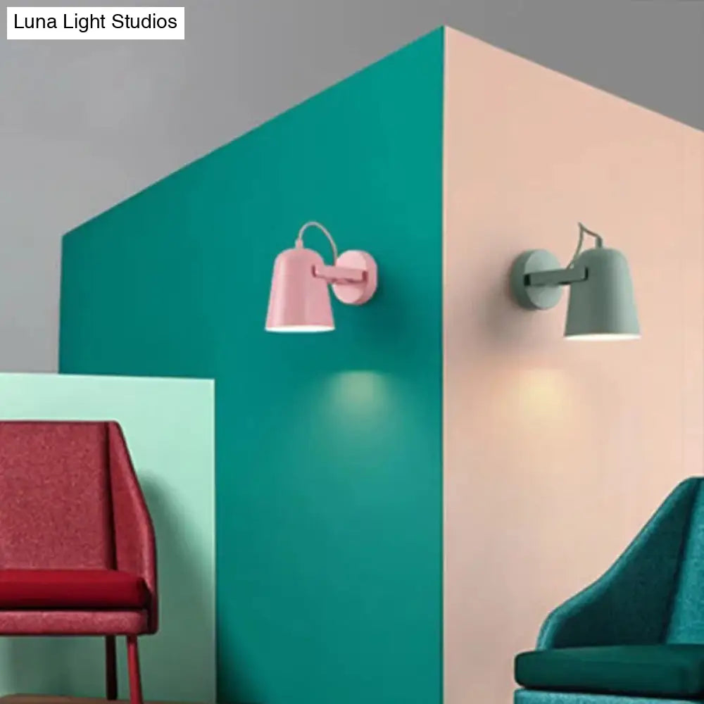 DecorBites™ DecorBites™ Nordic Rotatable Iron Bell Shade Wall Sconce Light for Living Room