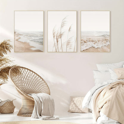 Nordic Seascape Canvas Wall Art Set