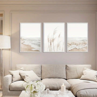 Nordic Seascape Canvas Wall Art Set