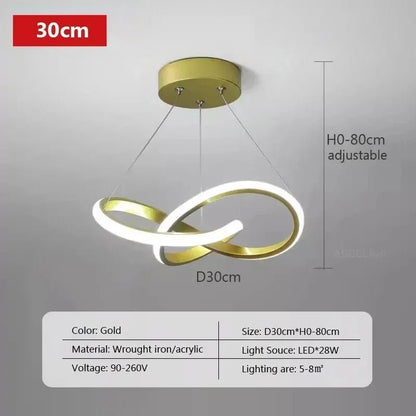 Nordic Simple Metal LED Pendant Light - Decorbites