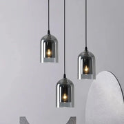 Nordic Smoky Gray Glass Pendant Light - Decorbites