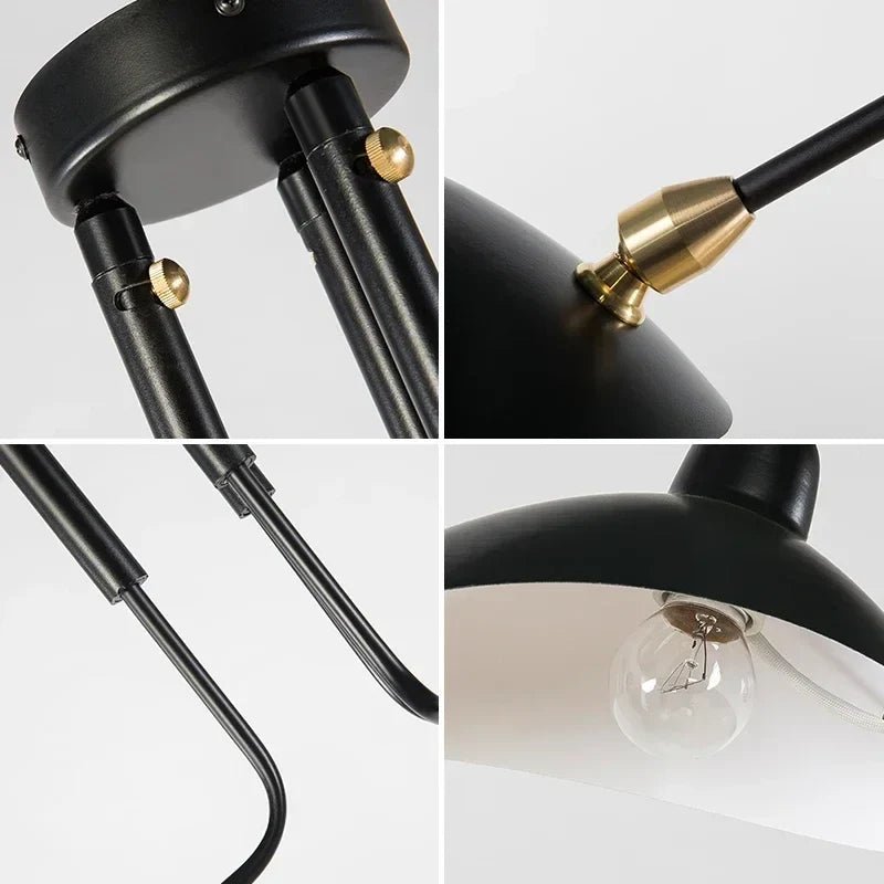 Nordic Spider Multi-Head Metal Pendant Light - Decorbites