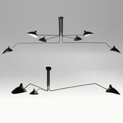 Nordic Spider Multi-Head Metal Pendant Light - Decorbites