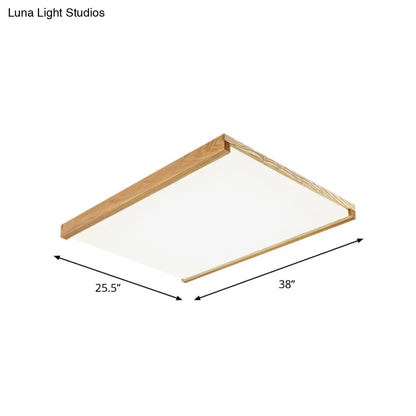DecorBites™ Lámpara de techo LED cuadrada nórdica empotrada en luz cálida/blanca - 14,5"/25,5"/38" de ancho, luminaria acrílica para hoteles 