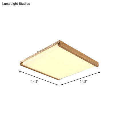 DecorBites™ Lámpara de techo LED cuadrada nórdica empotrada en luz cálida/blanca - 14,5"/25,5"/38" de ancho, luminaria acrílica para hoteles 