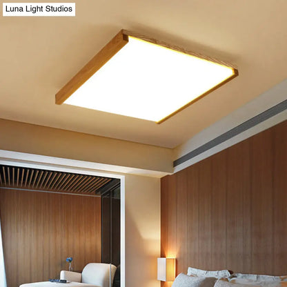 DecorBites™ Lámpara de techo LED cuadrada nórdica empotrada en luz cálida/blanca - 14,5"/25,5"/38" de ancho, luminaria acrílica para hoteles 