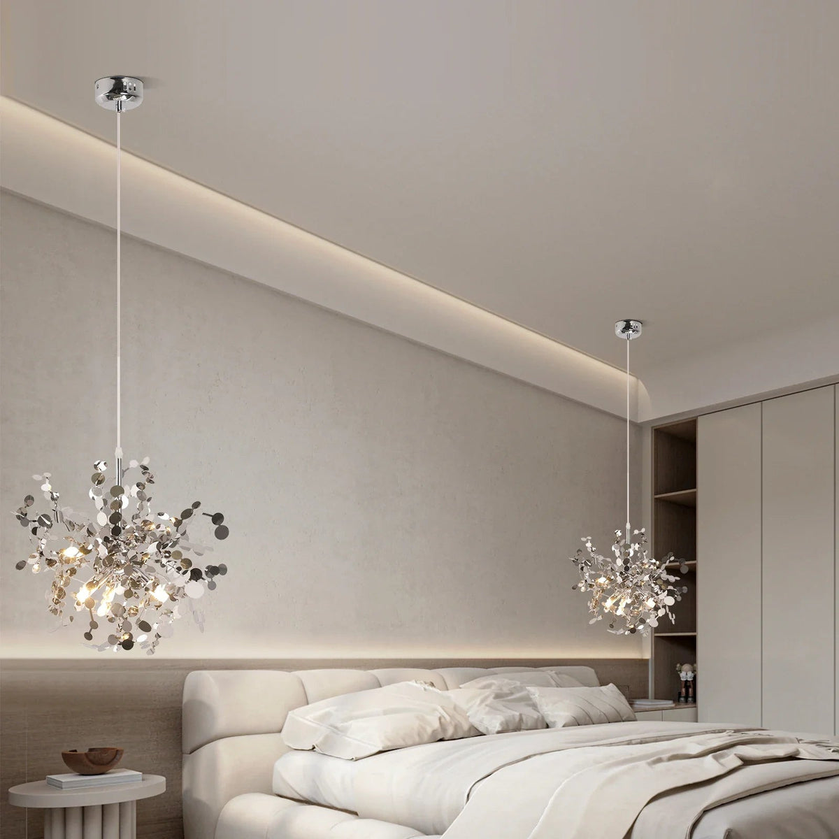 Nordic Stainless Steel 3-Light Pendant Lamp, Gold/Silver - Decorbites