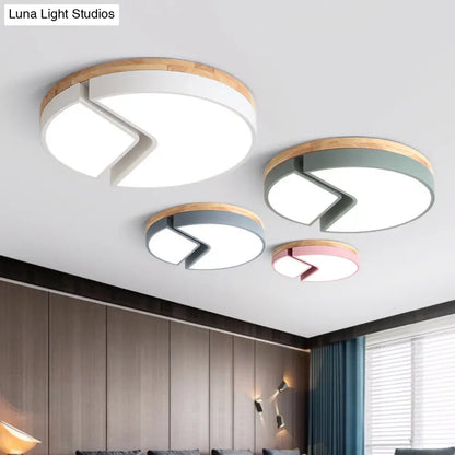 DecorBites™ DecorBites™ Nordic Style Acrylic Round Cake Light: Flush Mount Ceiling Light, Perfect for Nursing Rooms