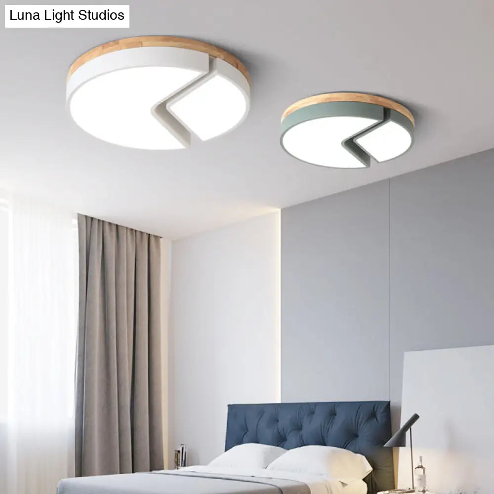 DecorBites™ DecorBites™ Nordic Style Acrylic Round Cake Light: Flush Mount Ceiling Light, Perfect for Nursing Rooms