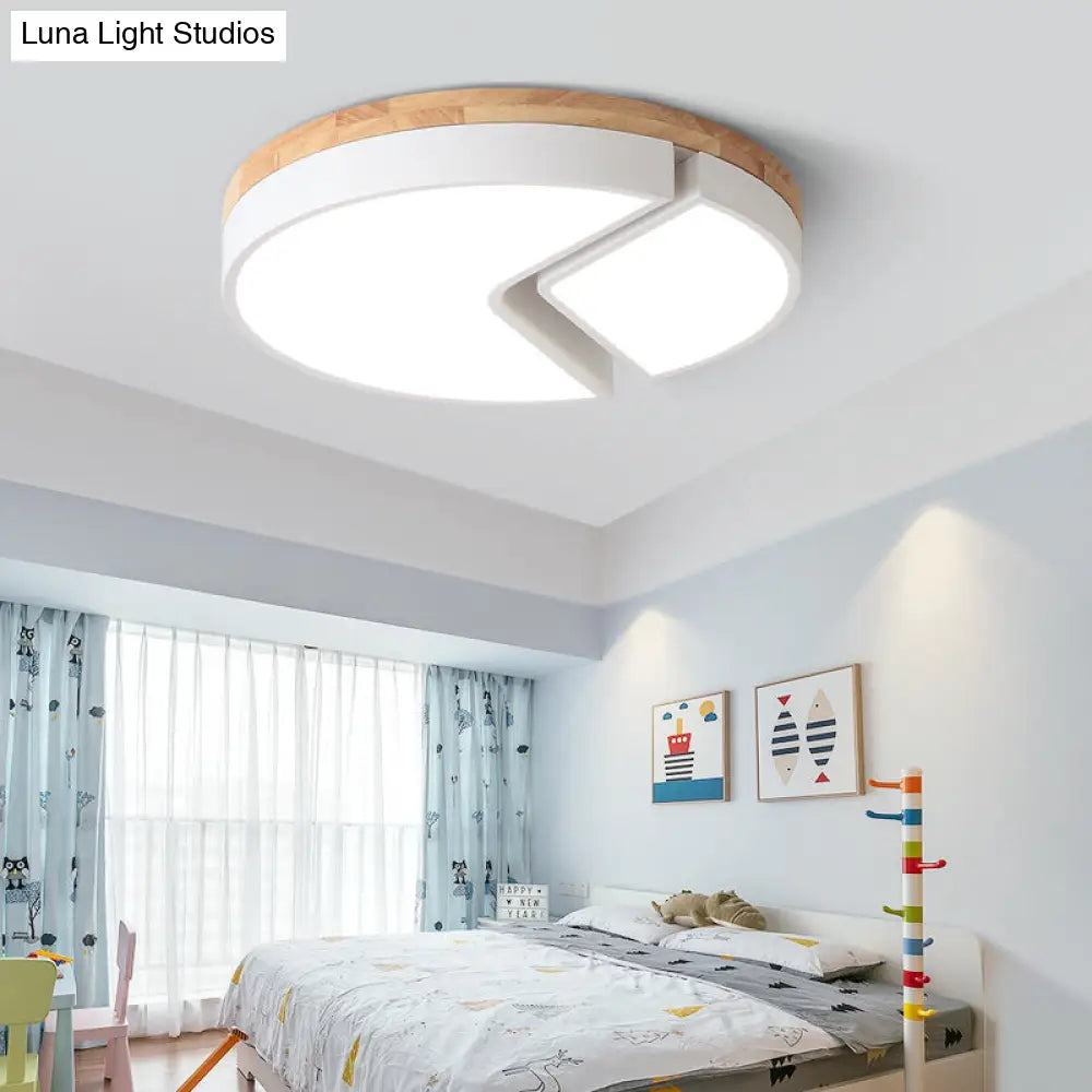 DecorBites™ DecorBites™ Nordic Style Acrylic Round Cake Light: Flush Mount Ceiling Light, Perfect for Nursing Rooms
