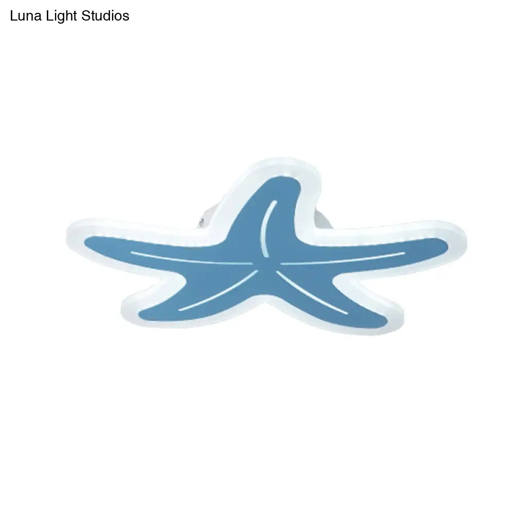 DecorBites™ DecorBites™ Nordic Style Acrylic Starfish Ceiling Mount Light - Ideal for Boys & Girls Bedrooms