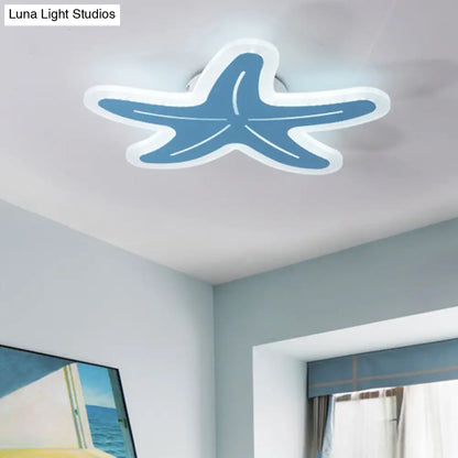 DecorBites™ DecorBites™ Nordic Style Acrylic Starfish Ceiling Mount Light - Ideal for Boys & Girls Bedrooms