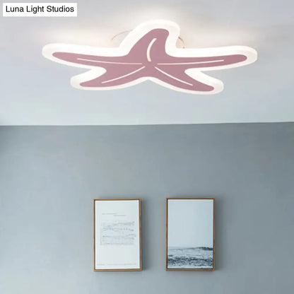 DecorBites™ DecorBites™ Nordic Style Acrylic Starfish Ceiling Mount Light - Ideal for Boys & Girls Bedrooms