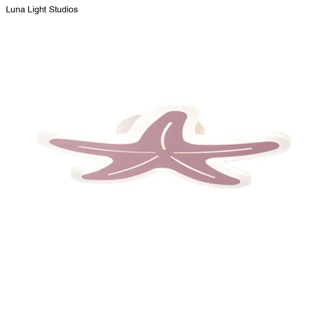 DecorBites™ DecorBites™ Nordic Style Acrylic Starfish Ceiling Mount Light - Ideal for Boys & Girls Bedrooms