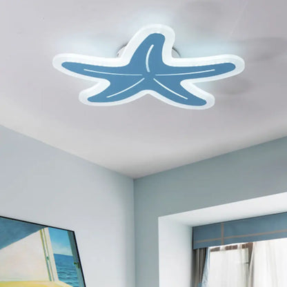 DecorBites™ DecorBites™ Nordic Style Acrylic Starfish Ceiling Mount Light - Ideal for Boys & Girls Bedrooms