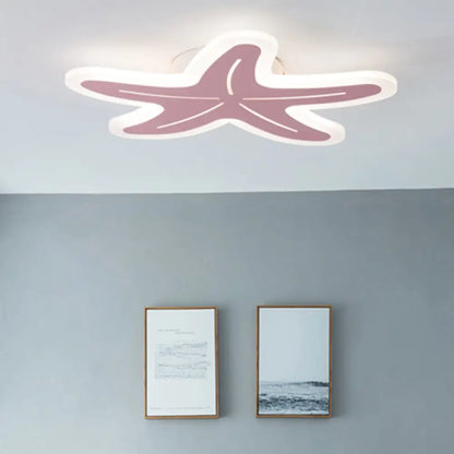 DecorBites™ DecorBites™ Nordic Style Acrylic Starfish Ceiling Mount Light - Ideal for Boys & Girls Bedrooms