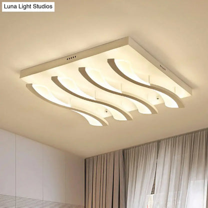 DecorBites™ DecorBites™ Nordic Style Acrylic Wave LED Ceiling Light for Living Room