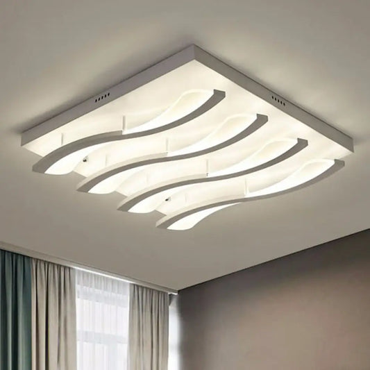 DecorBites™ DecorBites™ Nordic Style Acrylic Wave LED Ceiling Light for Living Room