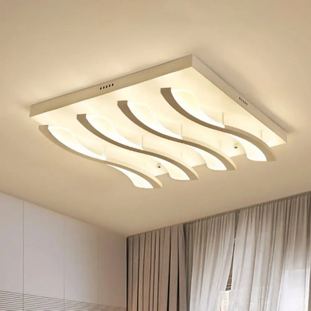 DecorBites™ DecorBites™ Nordic Style Acrylic Wave LED Ceiling Light for Living Room