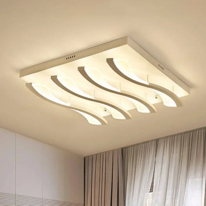 DecorBites™ DecorBites™ Nordic Style Acrylic Wave LED Ceiling Light for Living Room