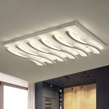 DecorBites™ DecorBites™ Nordic Style Acrylic Wave LED Ceiling Light for Living Room