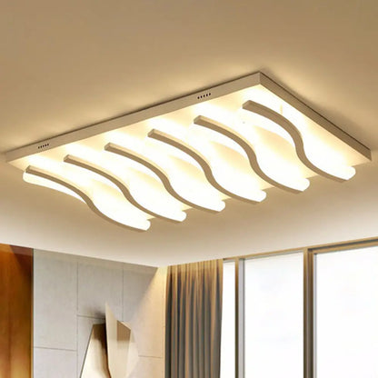 DecorBites™ DecorBites™ Nordic Style Acrylic Wave LED Ceiling Light for Living Room