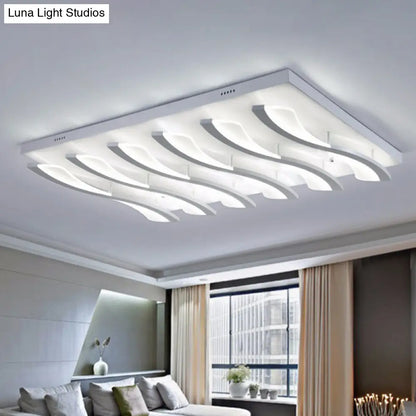 DecorBites™ DecorBites™ Nordic Style Acrylic Wave LED Ceiling Light for Living Room