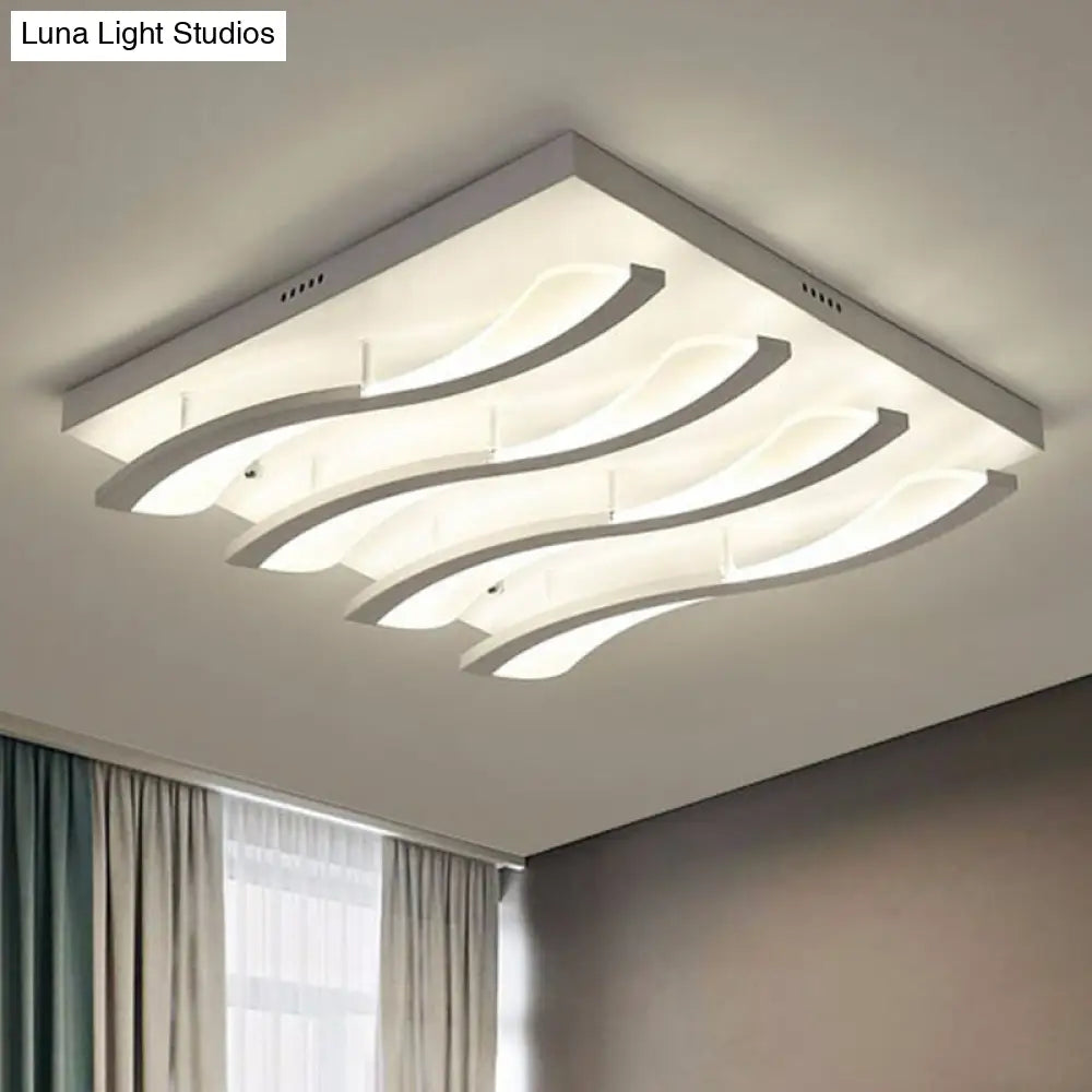 DecorBites™ DecorBites™ Nordic Style Acrylic Wave LED Ceiling Light for Living Room