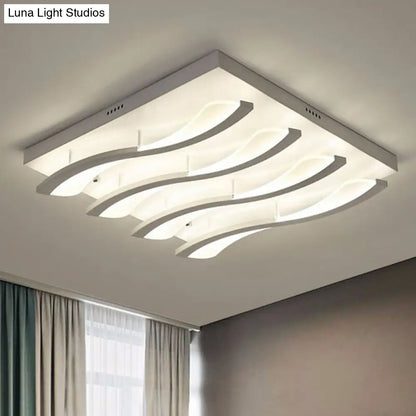 DecorBites™ DecorBites™ Nordic Style Acrylic Wave LED Ceiling Light for Living Room