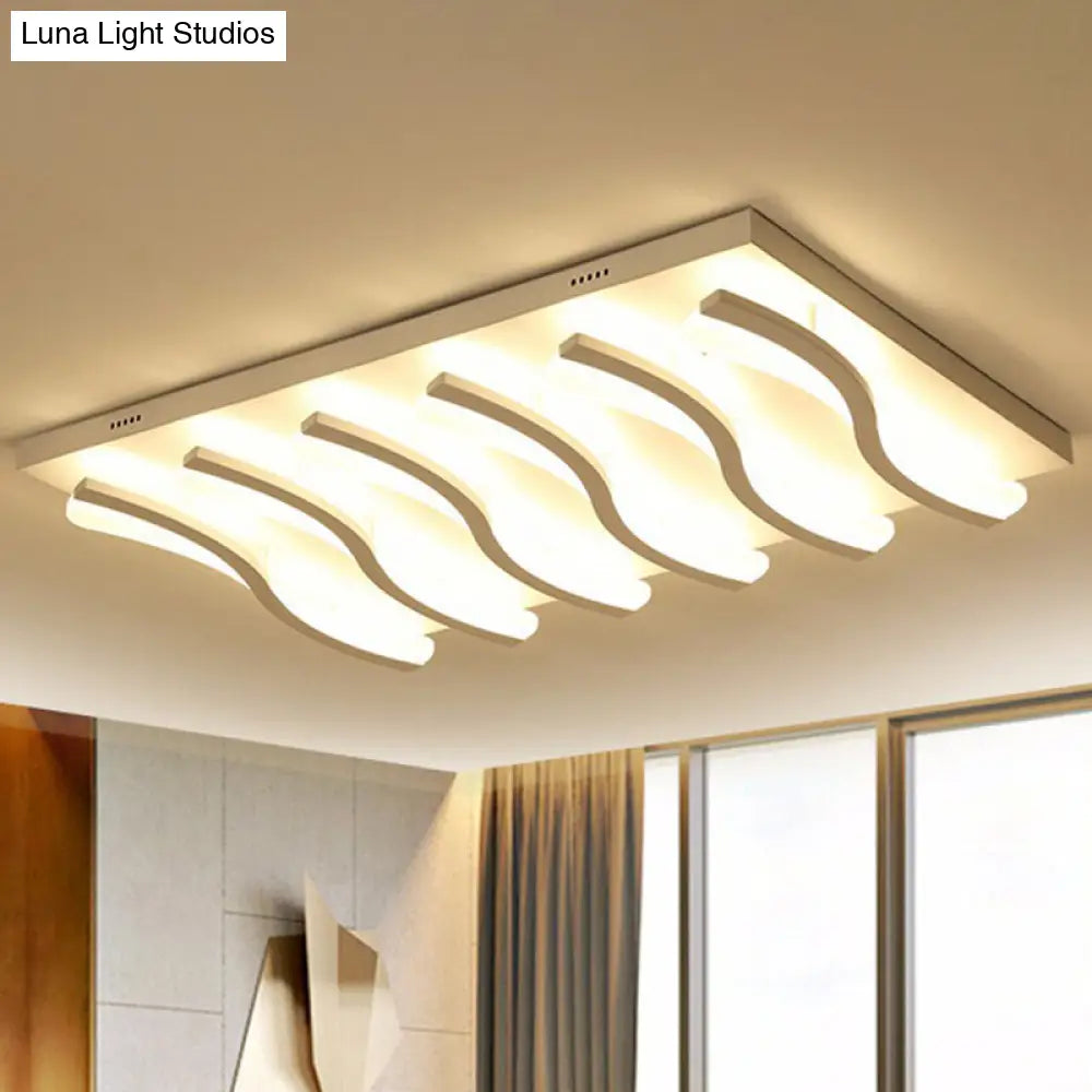 DecorBites™ DecorBites™ Nordic Style Acrylic Wave LED Ceiling Light for Living Room