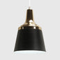 Nordic Style Aluminum Pendant Lamp with Coolie Shade - One Bulb Hanging Light for Living Room