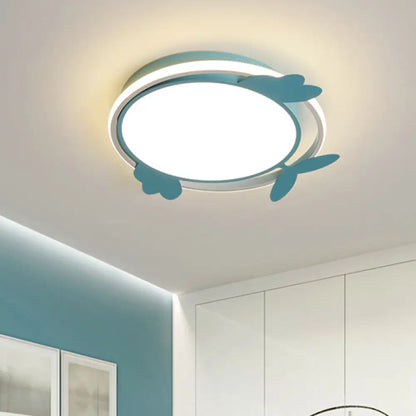 DecorBites™ DecorBites™ Nordic Style Bird Ceiling Light Fixture with Acrylic LED - Pink/Blue Flush Mount for Bedrooms