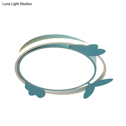 DecorBites™ DecorBites™ Nordic Style Bird Ceiling Light Fixture with Acrylic LED - Pink/Blue Flush Mount for Bedrooms